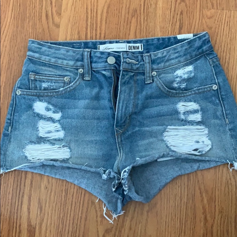 Lover + Friends jean shorts